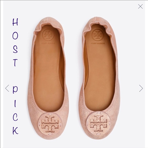 Tory Burch Shoes - Tory Burch Minnie Travel Ballet Flats in Pink